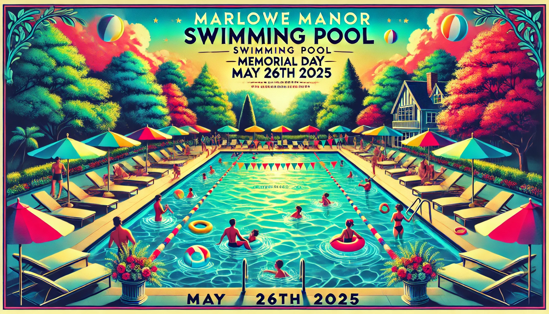 Marlowe Manor Swimming Pool - Opening Day - Monday, May 26th 2025