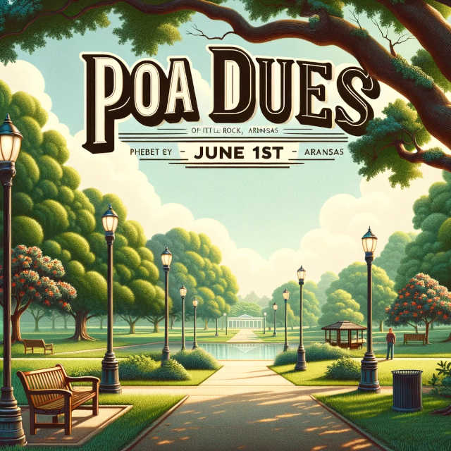 POA Dues.  June 1st